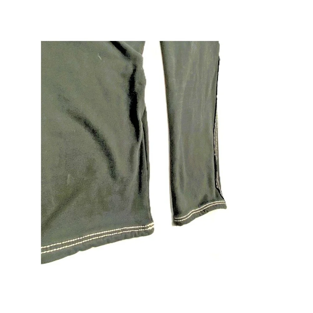 True Religion Black Big T Stitch Sweatpants Joggers Mens 3XL